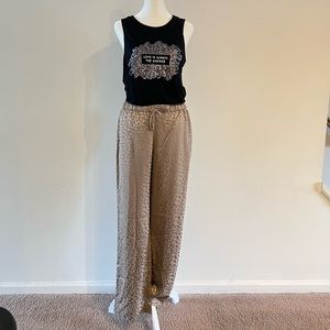 NEW Banana Republic Wide-Leg Satin Pull-On Pant